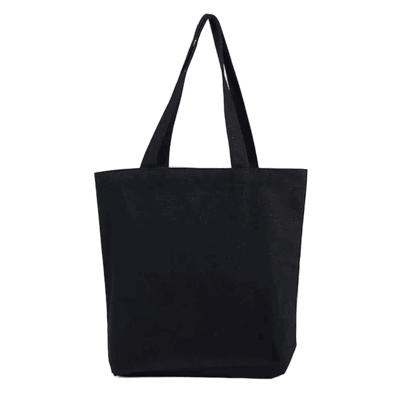 Tote bag de lino negro